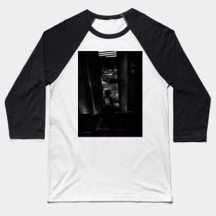 Cats In The Cradle - Black And White Baseball T-Shirt